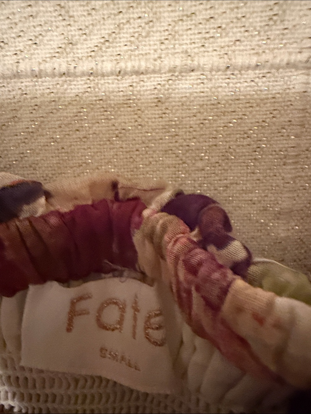 Fate Cream Midi Dress with Purple & Brown Floral Print - Picture 2 of 8